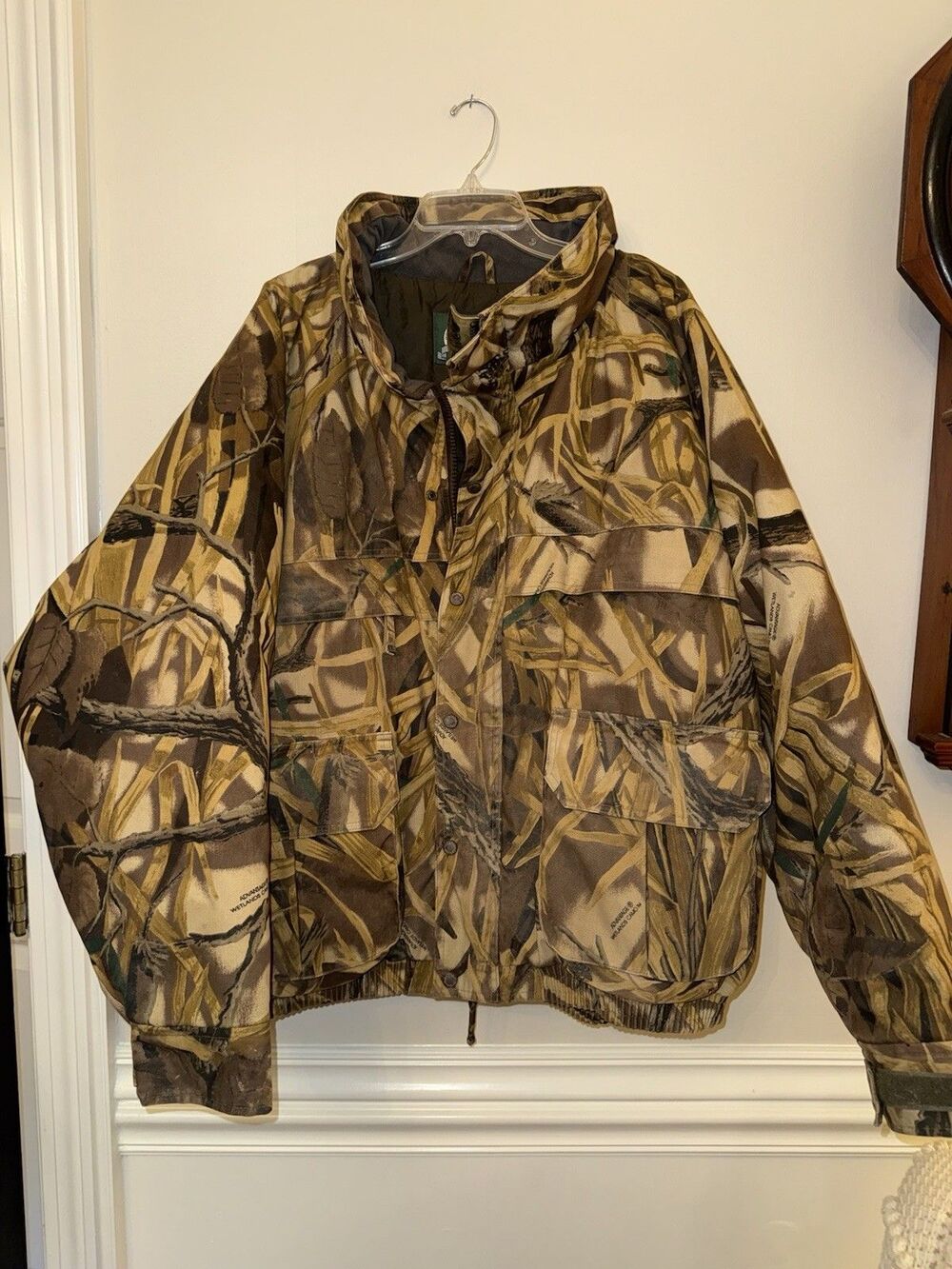 Cabela’s Advantage Wetlands Camo Hunting Jacket Coat Men’s Size 5XL vintage